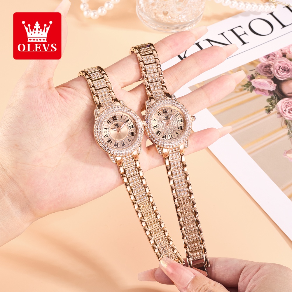 Fashion Women Watch - Olevs luxo moda senhoras relógios mostrador