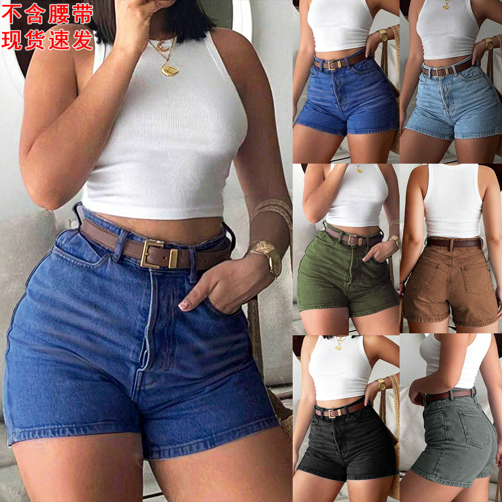 Women'S Fashion Trousers - Shorts de Jeans Femininos de Verão