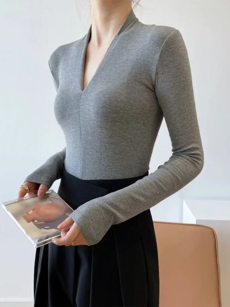 Women'S Fashion Tops - Blusas Femininas Elegantes de Manga Longa