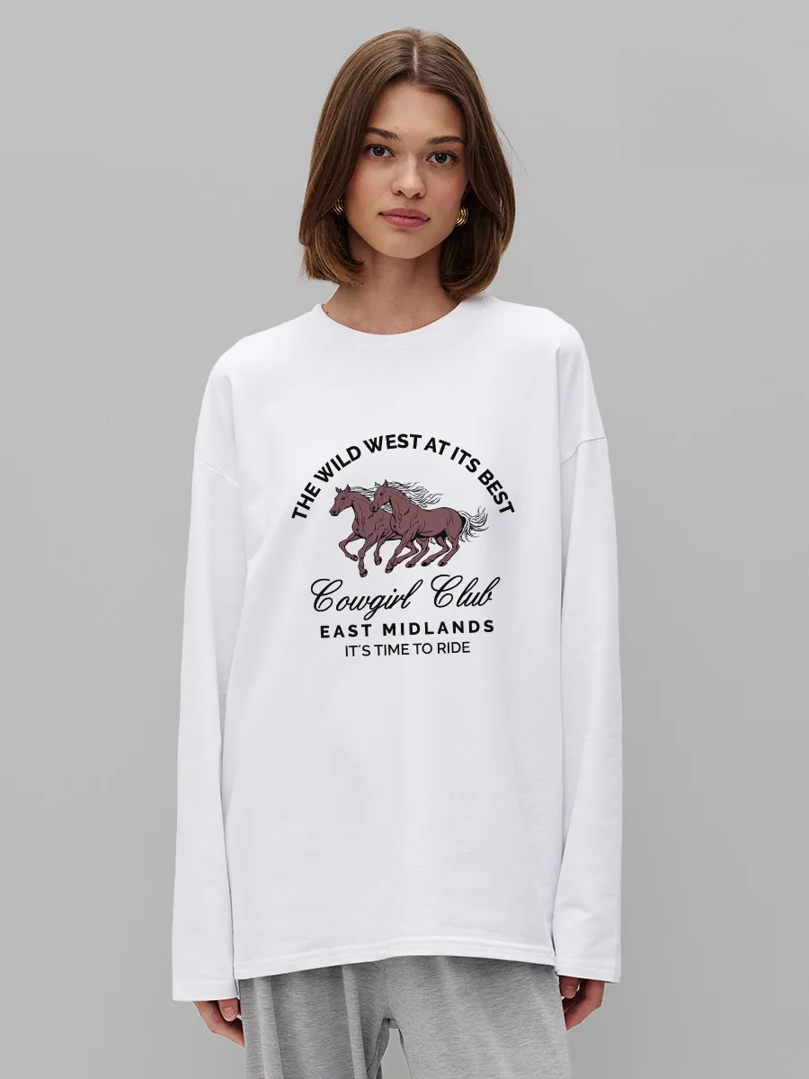 Women'S Fashion Wild West - Camiseta feminina 100% algodão com estampa