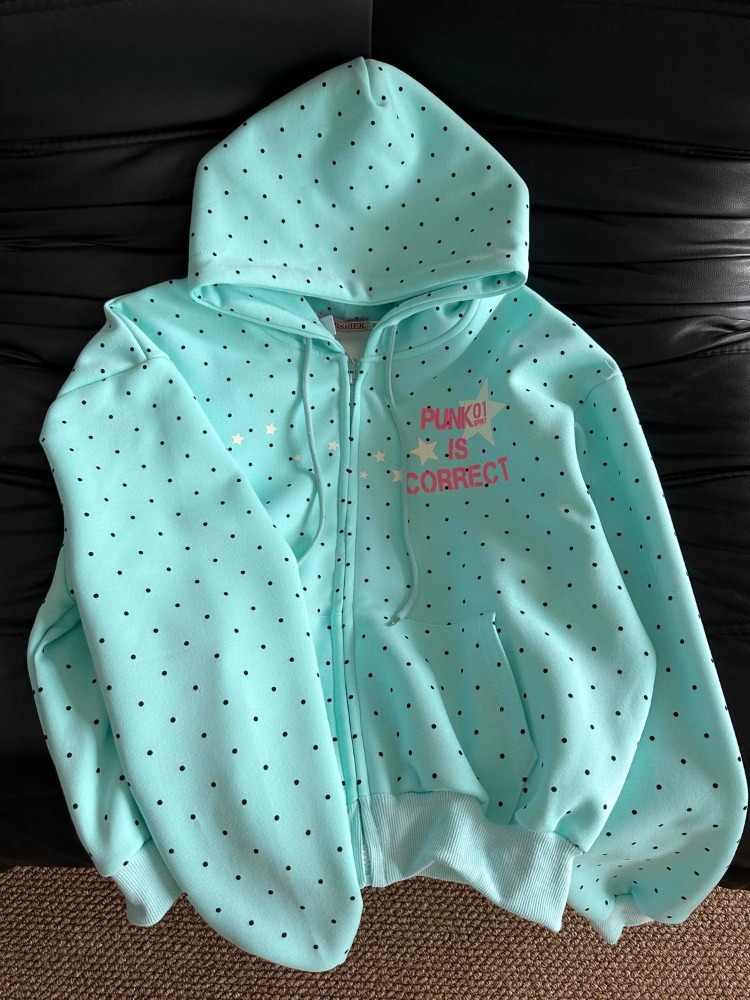 Women'S Fashion Zip Up Hoodies - Nova Moda Primavera Y2K Estilo Americano: