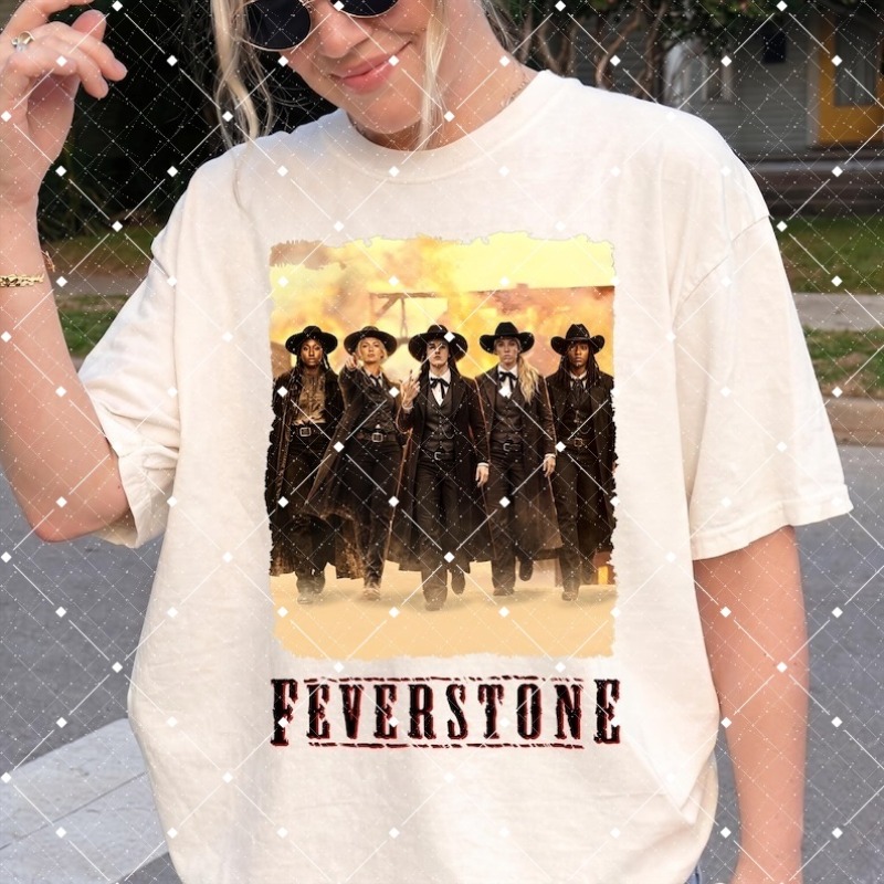 Women'S Fashion Wild West - Camiseta Gráfica Western Cowgirls Feverstone, Camiseta