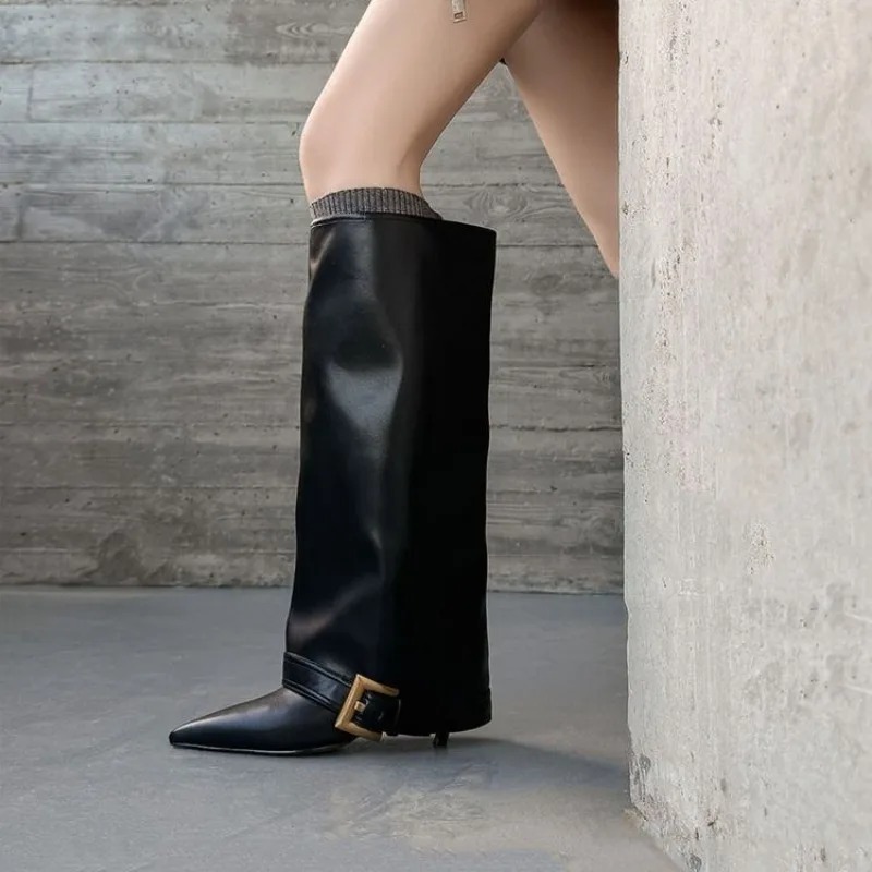 Women'S Fashion Trousers - Botas femininas na altura do joelho