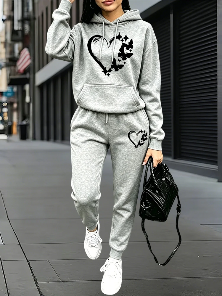 Women Fashion Outfits - Conjunto de Moletom Feminino 2026: Novo