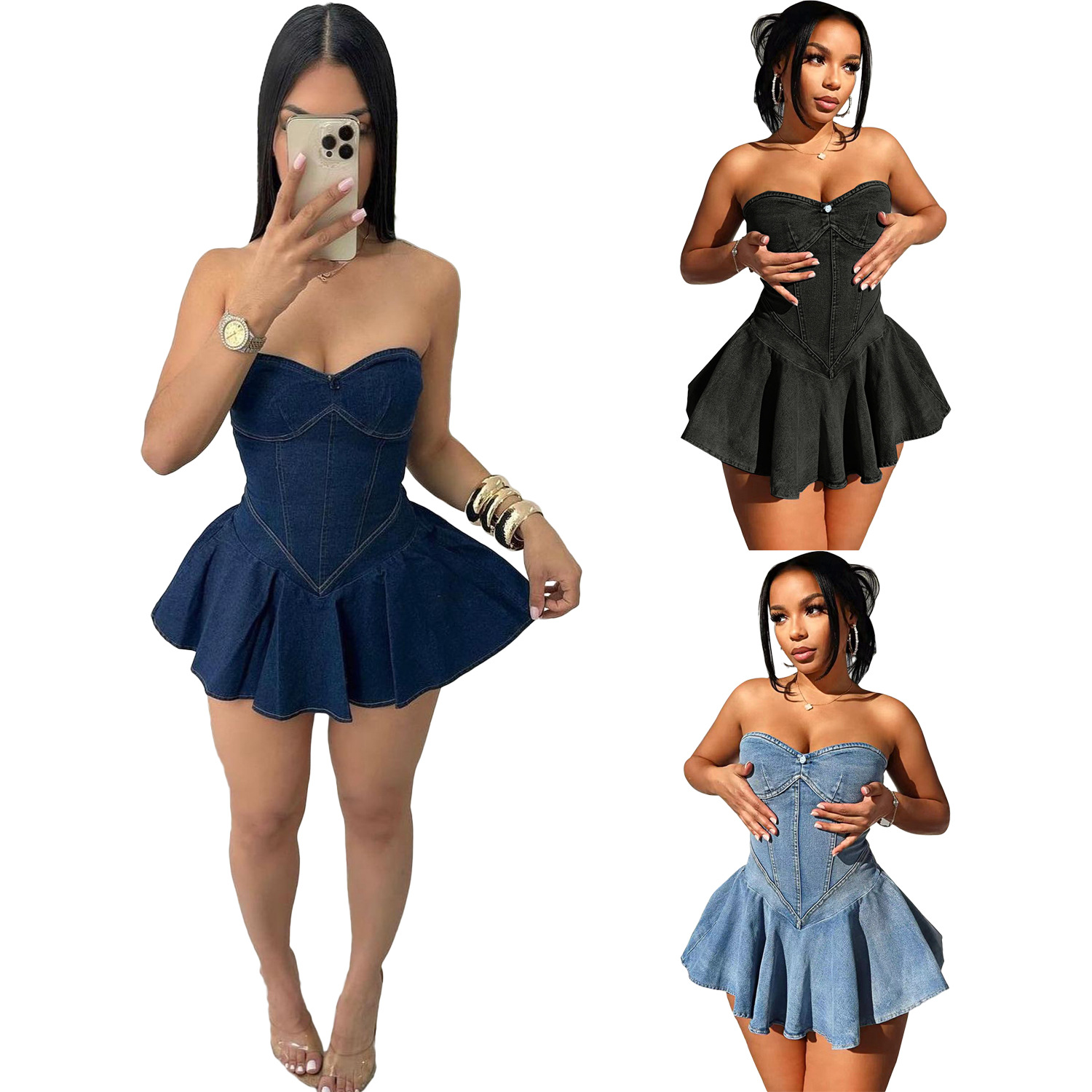 Women'S Fashion E Commerce - D8699 estilo ocidental feminino cruz-corpo sem