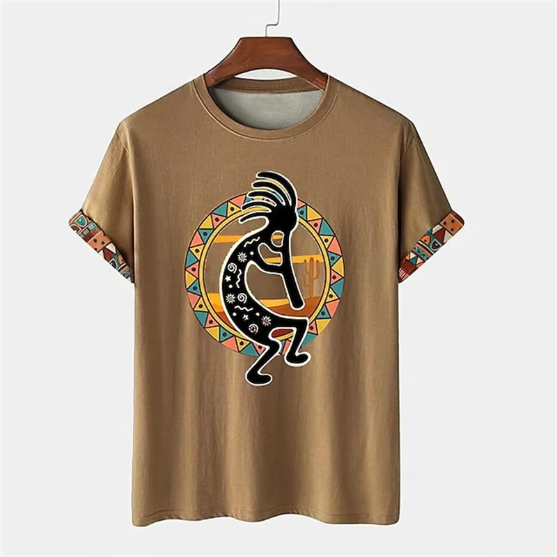 Women'S Fashion Tops - Camiseta vintage com estampa 3d para