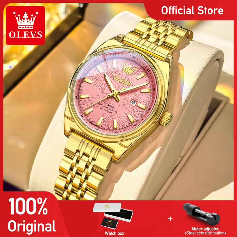 Fashion Women Watch - Olevs novo 3703 relógios mulher elegante