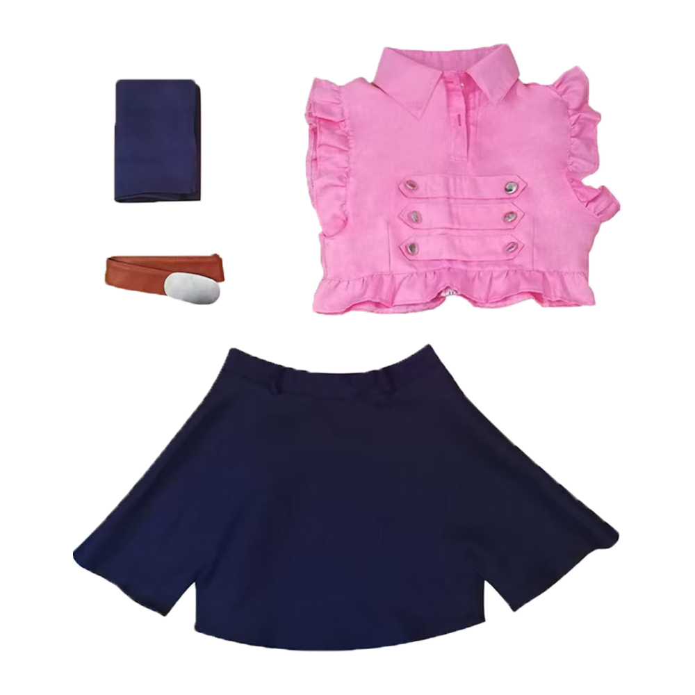 Belted Shirt Dress - Fantasia Cosplay Elizabeth Liones para Mulheres,