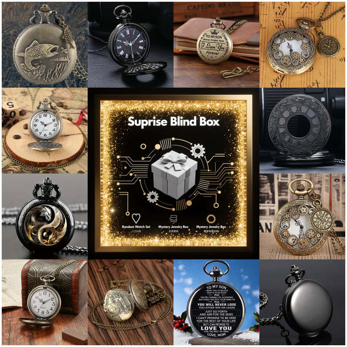 1pc surpresa mistério relógio  - Fashion Women Watch avaliação e preço