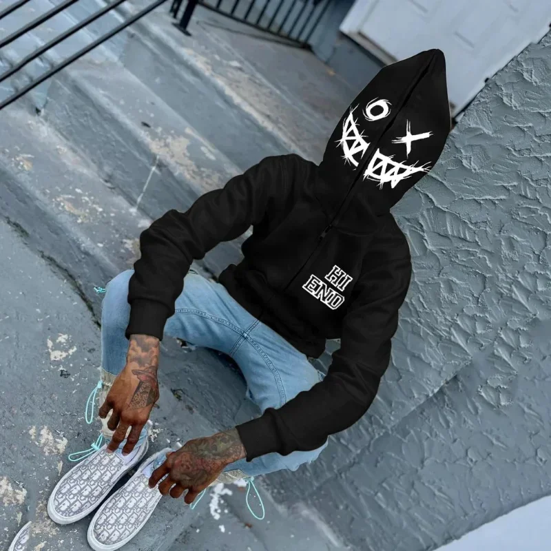 Feminino masculino y2k moda ho - Women'S Fashion Zip Up Hoodies avaliação e preço