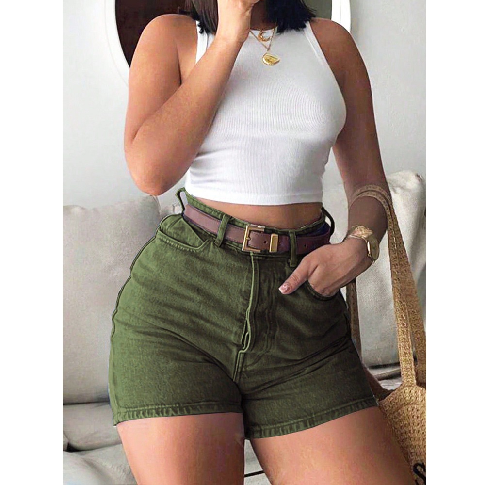Shorts de Jeans Femininos de V - Women'S Fashion Trousers avaliação e preço