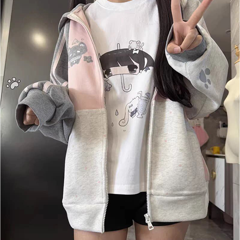 Camiseta feminina japonesa com - Women'S Fashion Umbrella avaliação e preço