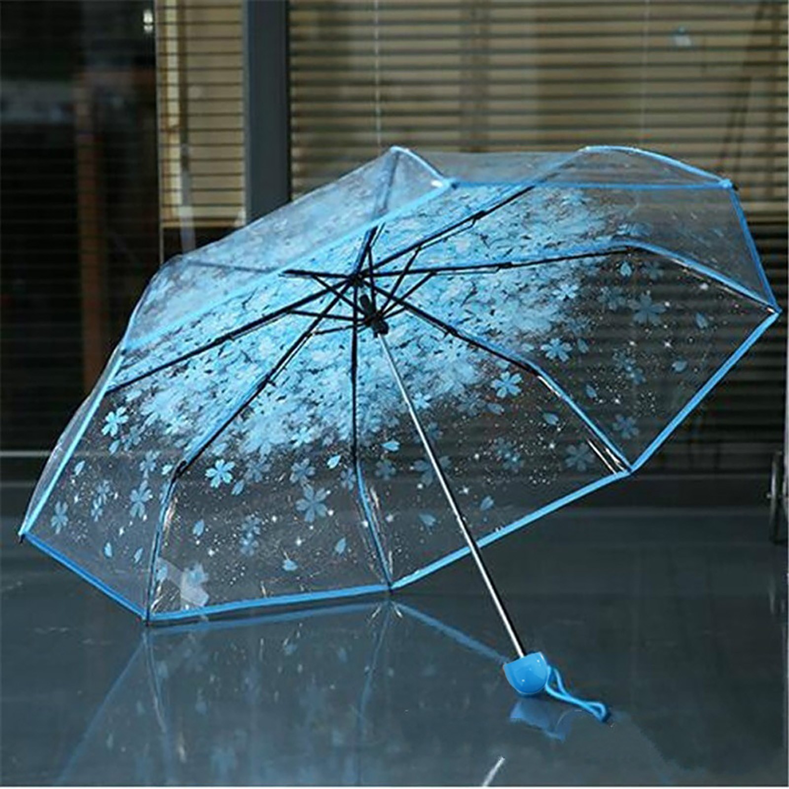 Guarda-chuva Transparente Dobr - Women'S Fashion Umbrella avaliação e preço
