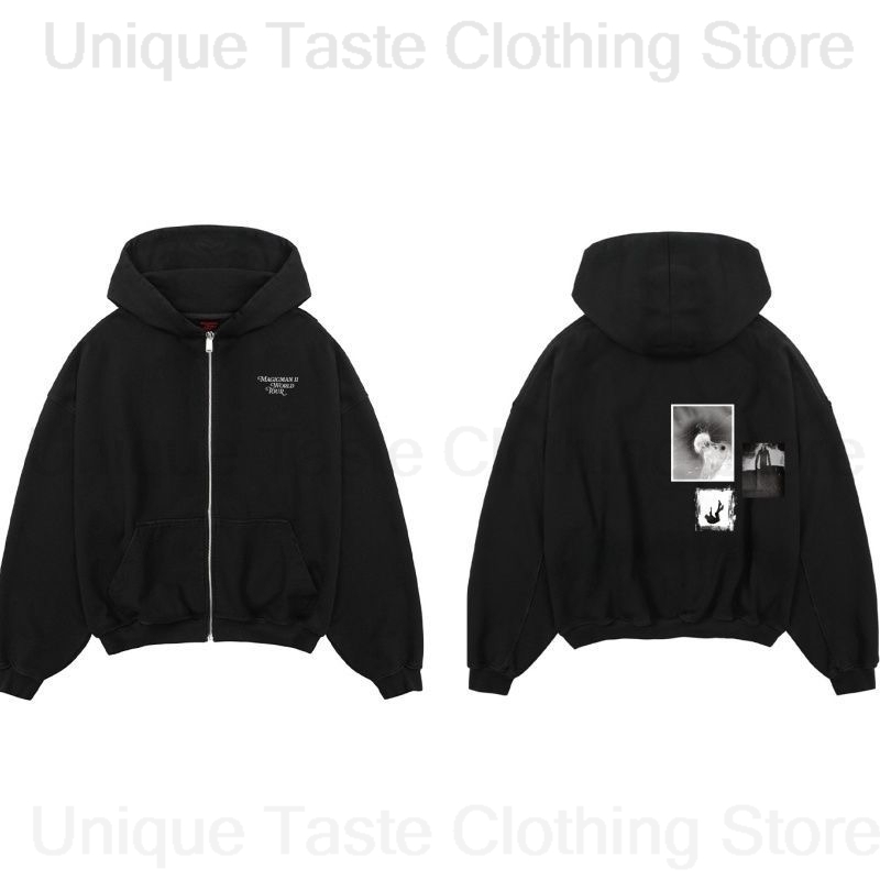 Jackson wang mágico 2 mesmo zí - Women'S Fashion Zip Up Hoodies avaliação e preço