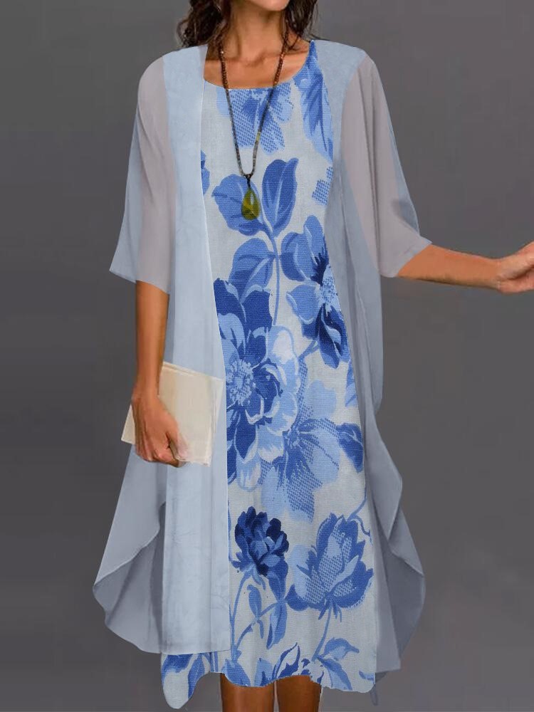 Vestido elegante de verão conj - Women'S Fashion Long Coat avaliação e preço