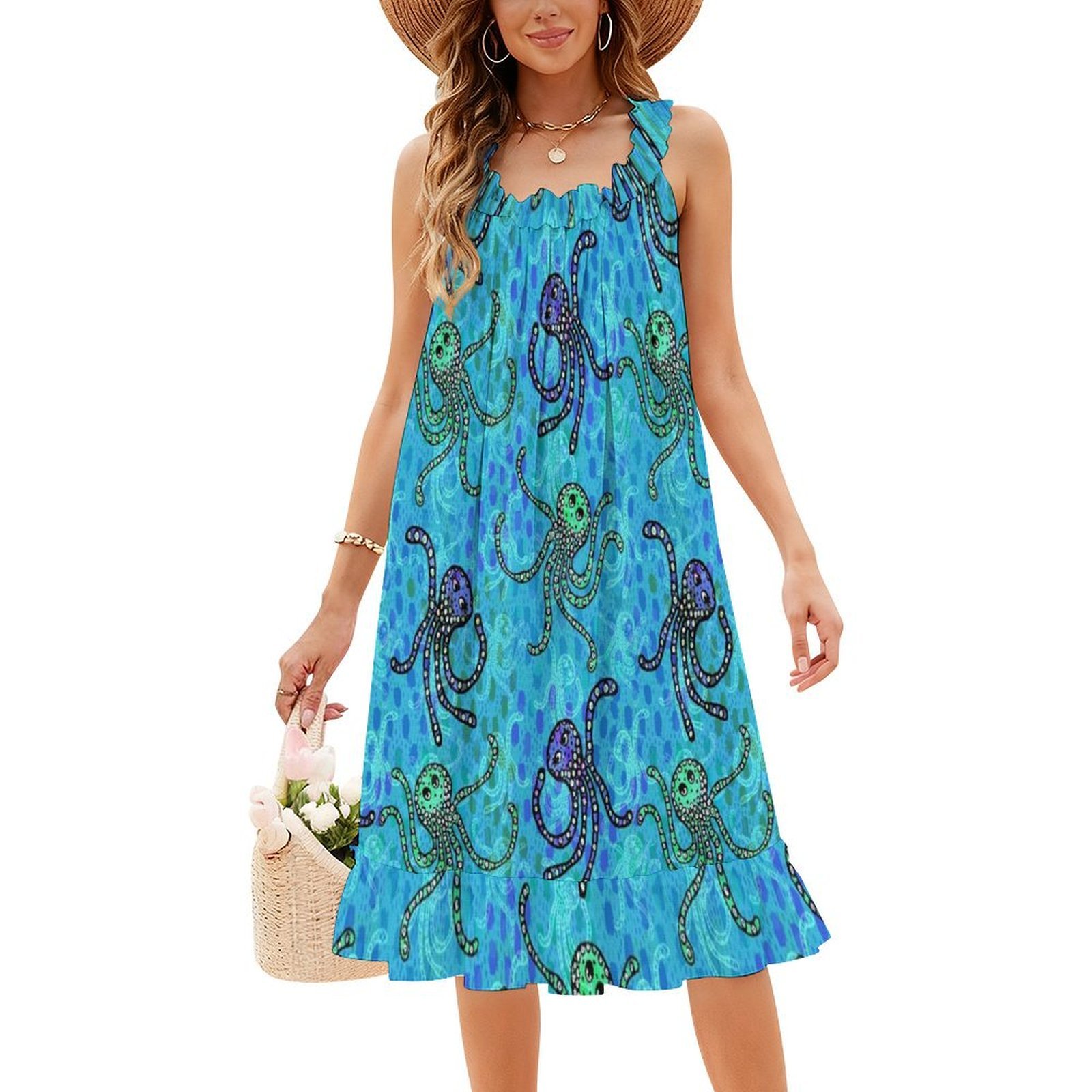 Polvo festa padrão-tripppy cor - Women Fashion Gown avaliação e preço