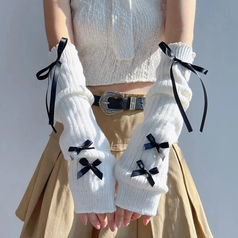 Feminino y2k moda aquecedores  - Women Fashion Gloves avaliação e preço