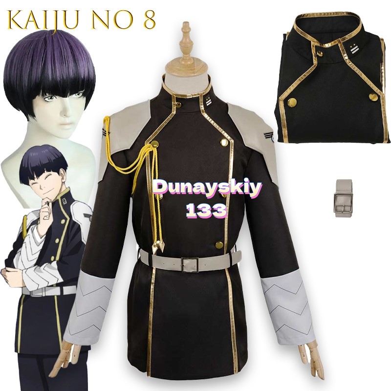 Anime no 8 kaiju cosplay fanta - Belted Shirt Dress avaliação e preço