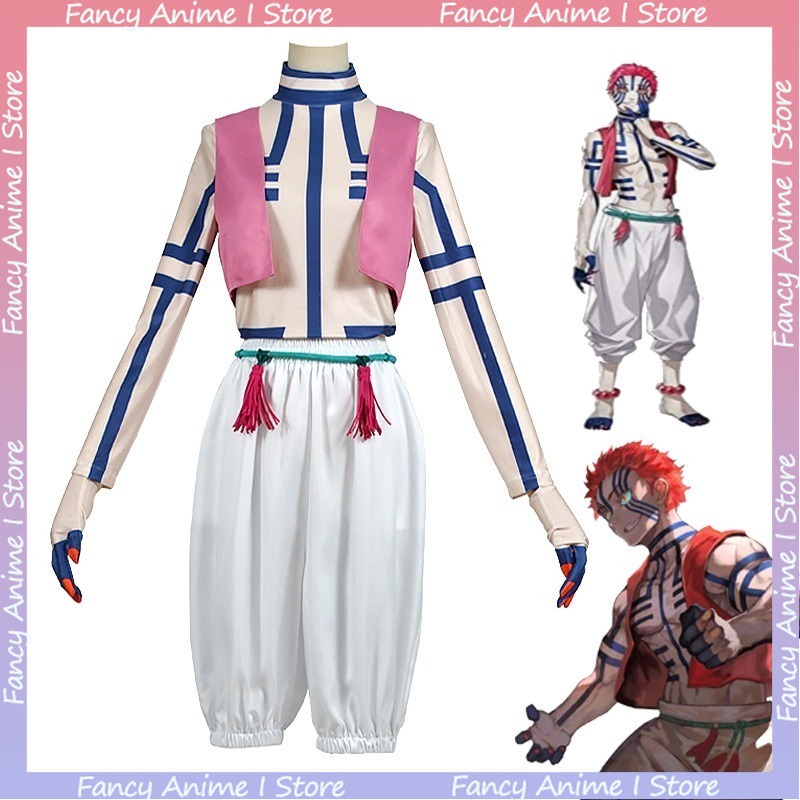 Fantasia de Cosplay Akaza de A - Women'S Fashion Vest Tops avaliação e preço