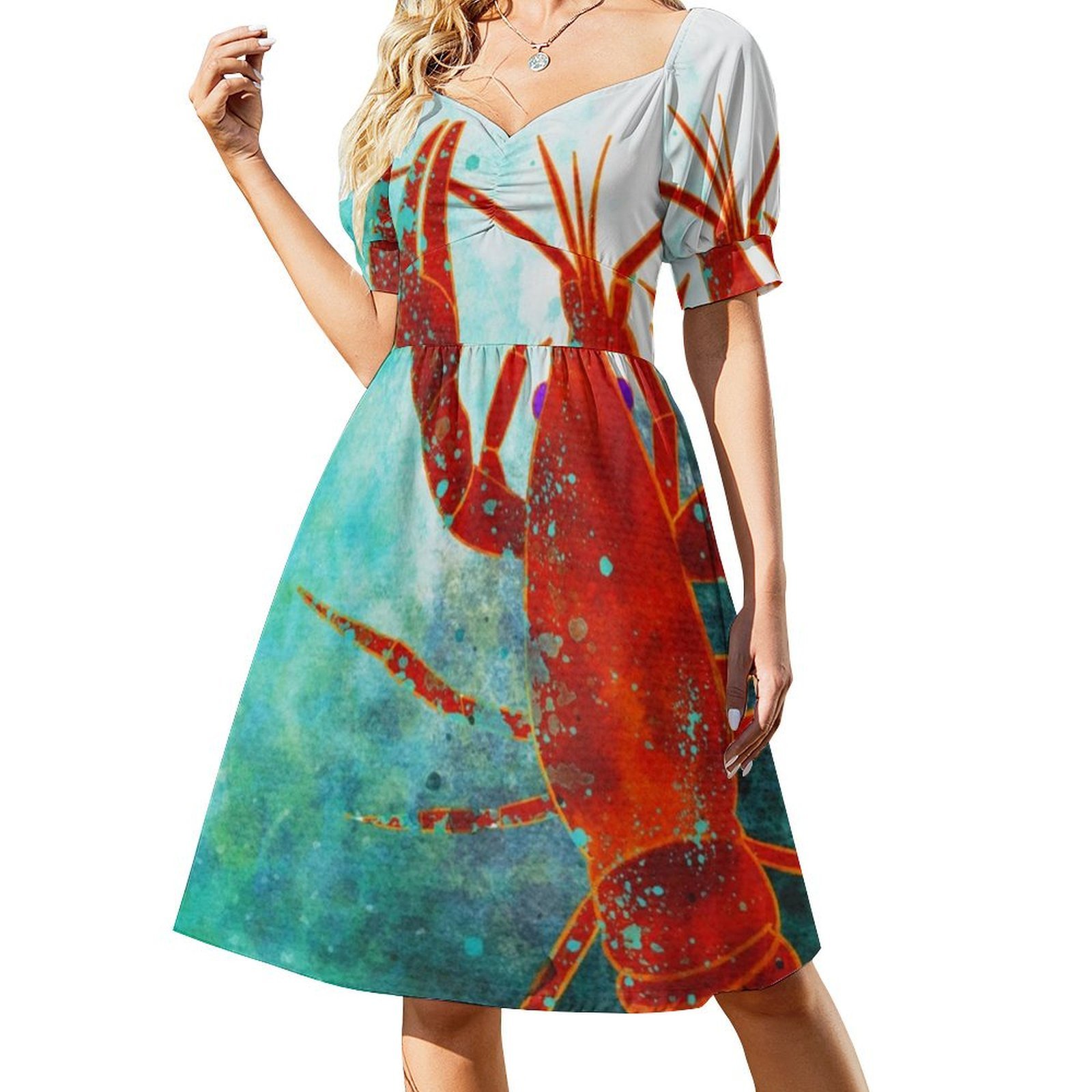 Grande ole crawdaddy longe de  - Women Fashion Gown avaliação e preço
