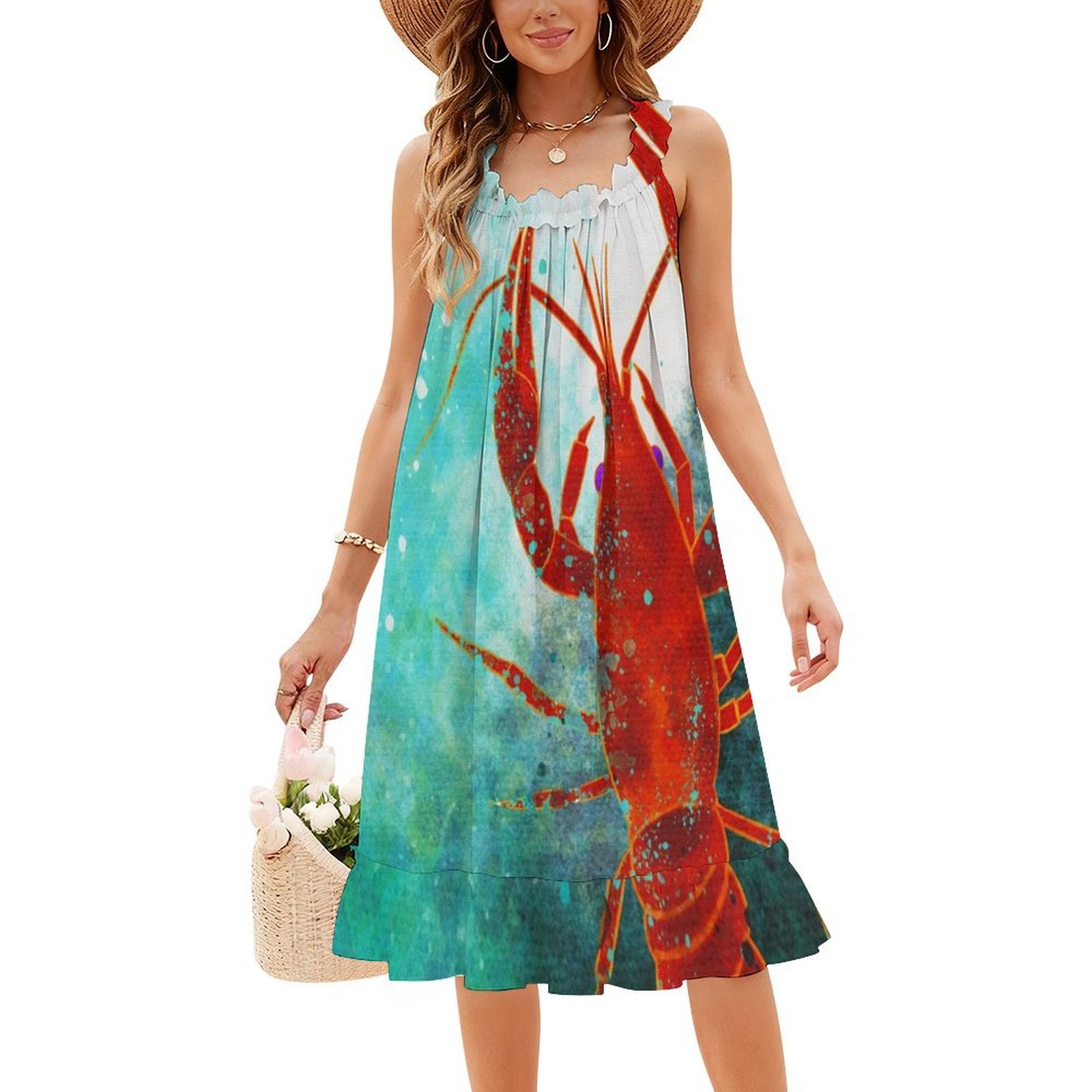 Grande ole crawdaddy longe de  - Women Fashion Gown avaliação e preço