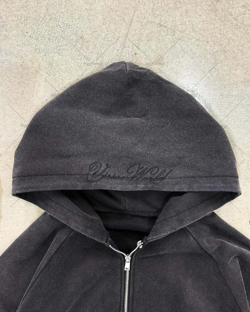 Y2k harajuku gótico carta impr - Women'S Fashion Zip Up Hoodies avaliação e preço