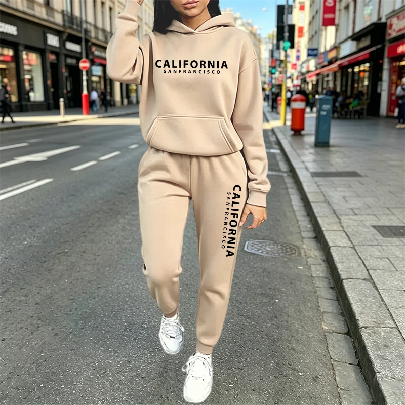 Conjunto de Moletom Casual Urb - Women Fashion Outfits avaliação e preço