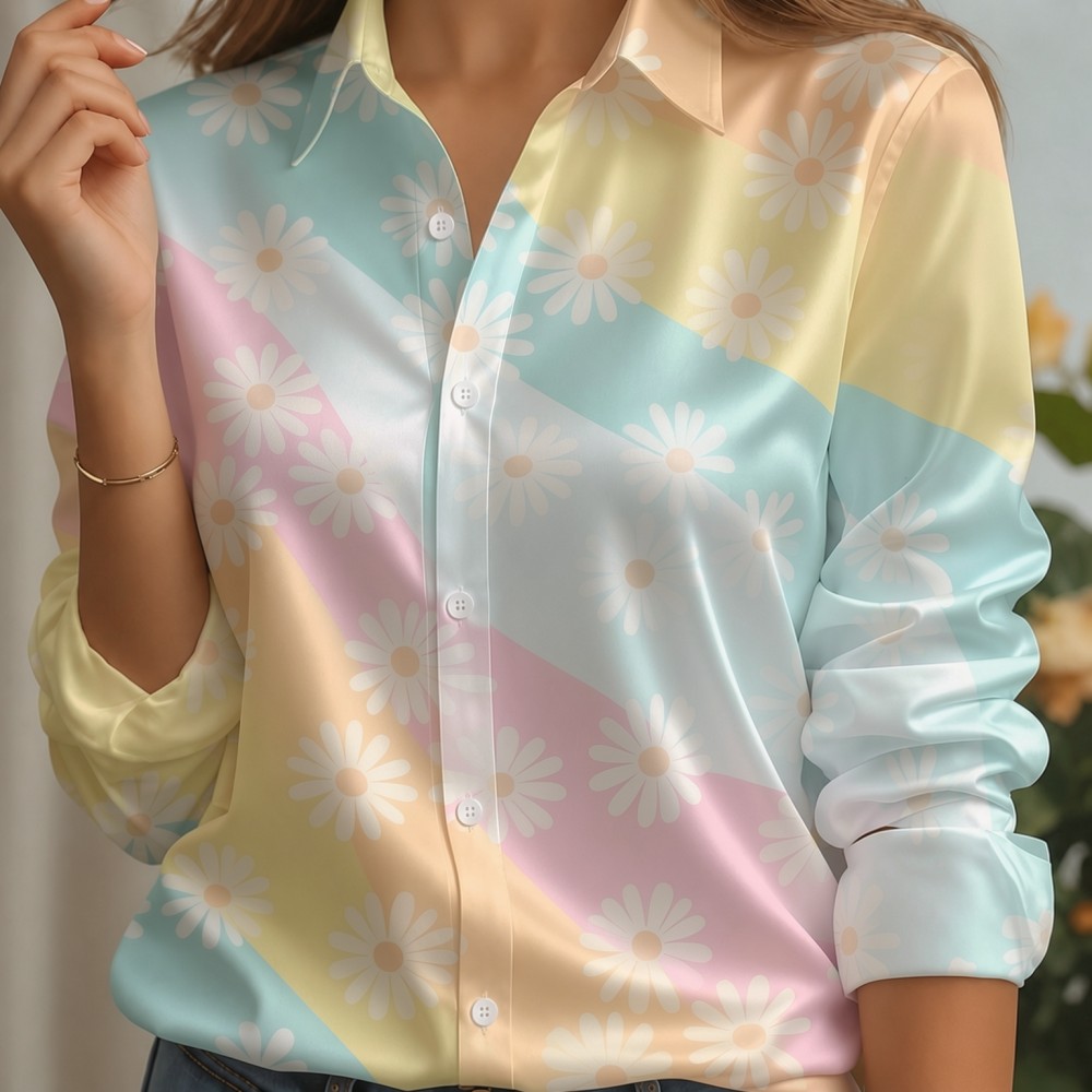 Camisa Feminina de Cetim com G - Women Fashion Outfits avaliação e preço