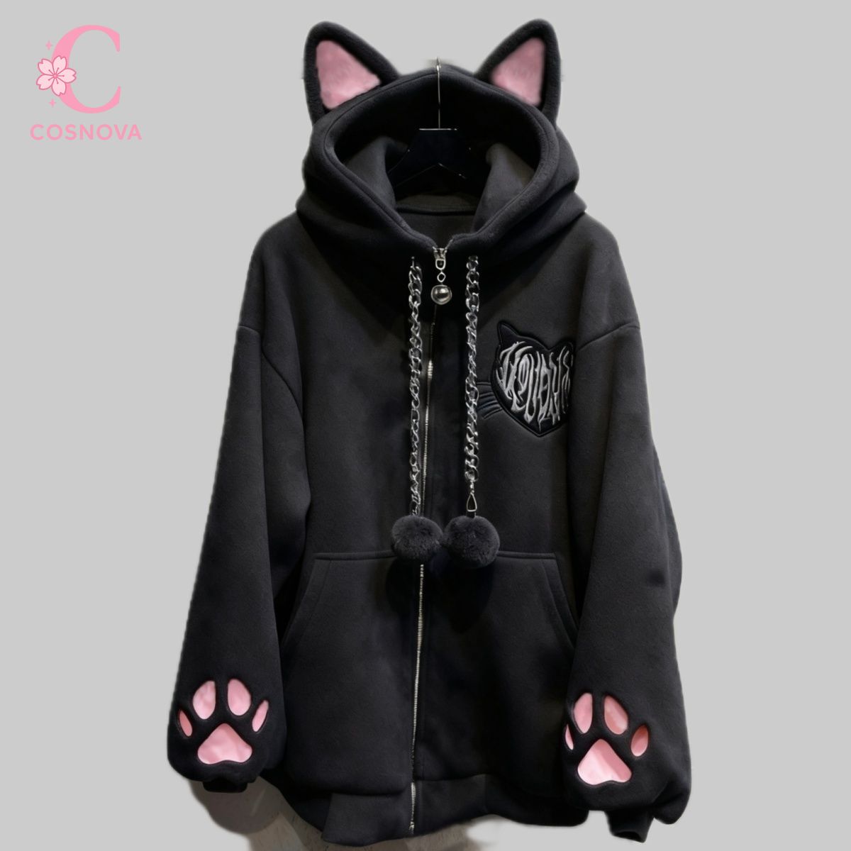 Jaqueta Feminina Harajuku Punk - Women'S Fashion Zip Up Hoodies avaliação e preço