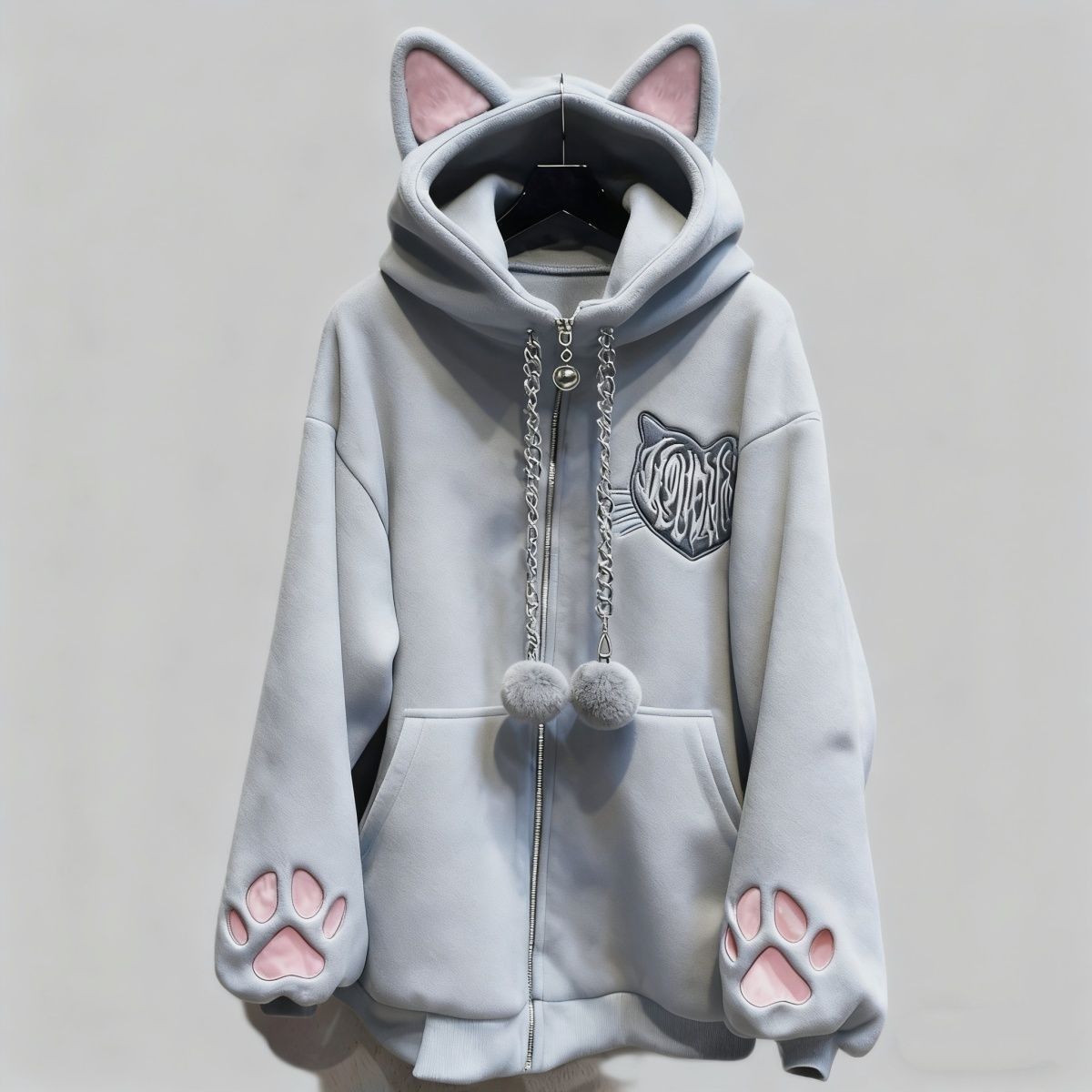 Jaqueta Feminina Harajuku Punk - Women'S Fashion Zip Up Hoodies avaliação e preço