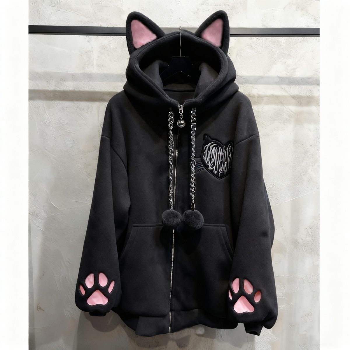 Jaqueta Feminina Harajuku Punk - Women'S Fashion Zip Up Hoodies avaliação e preço