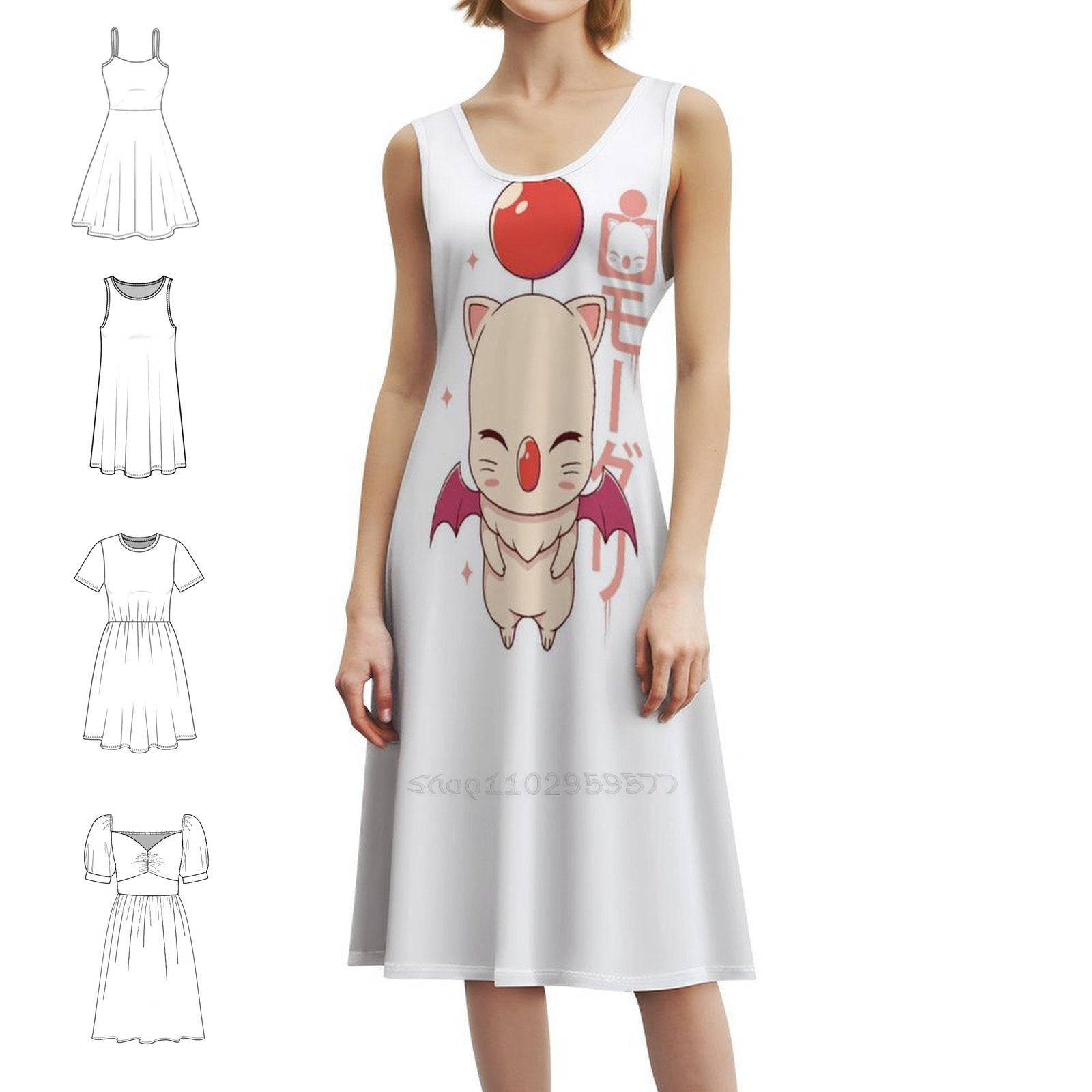 Moogle Kupo! Boho chique vesti - Women Fashion Gown avaliação e preço