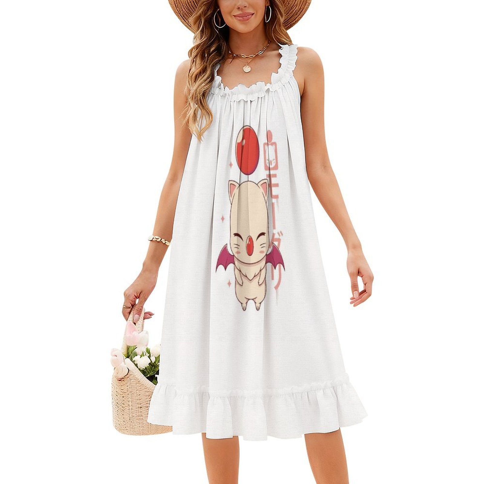 Moogle Kupo! Boho chique vesti - Women Fashion Gown avaliação e preço