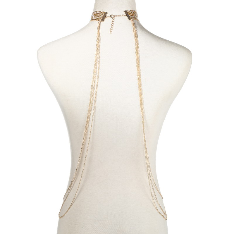 Corrente de corpo cor dourada  - Women'S Fashion Harness avaliação e preço