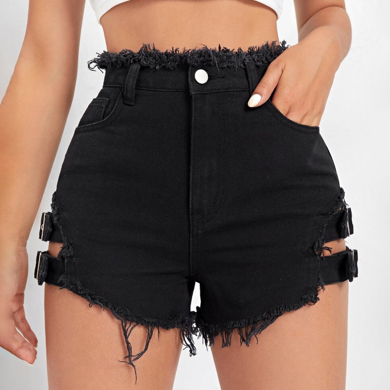 Shorts Jeans Feminino Cintura  - Women'S Fashion Trousers avaliação e preço
