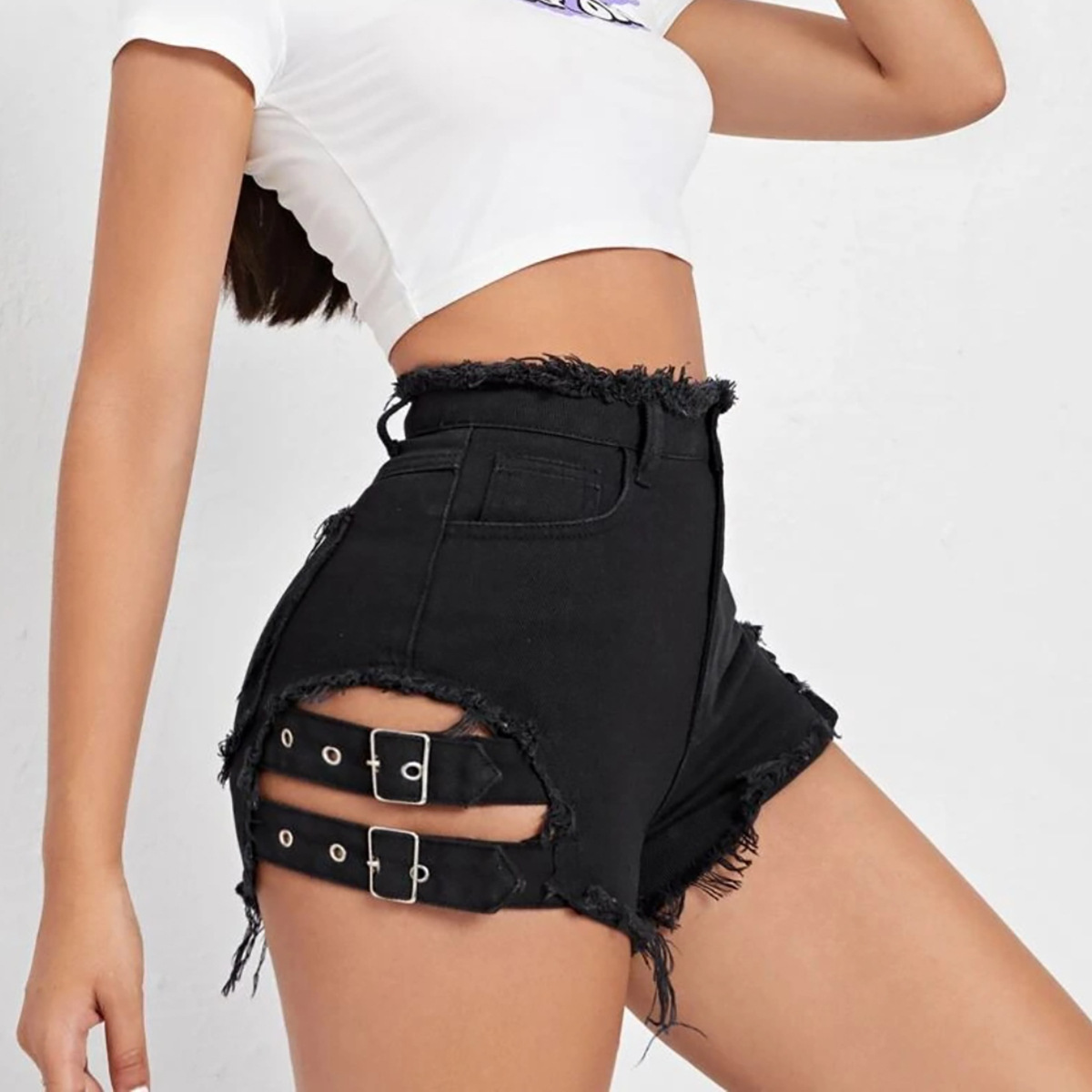 Shorts Jeans Feminino Cintura  - Women'S Fashion Trousers avaliação e preço