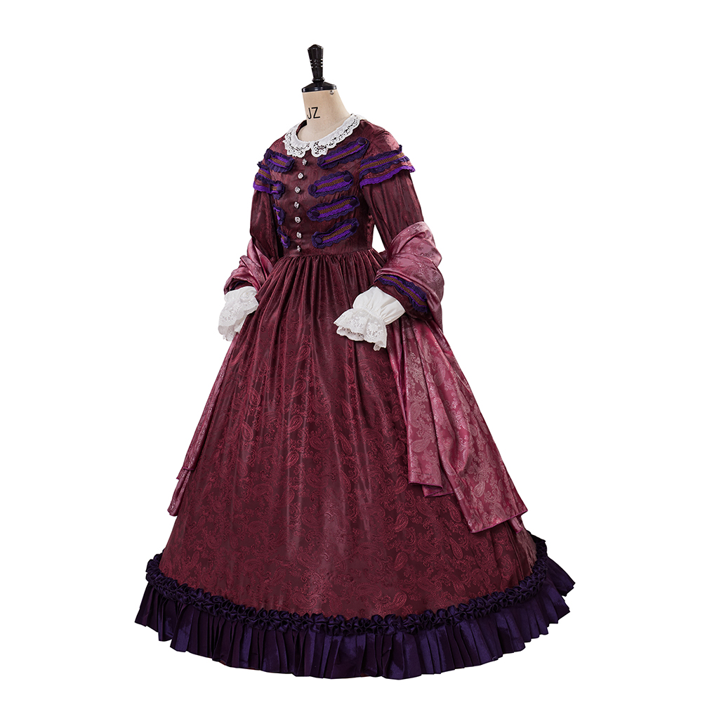 Filme lincoln cosplay mary tod - Women Fashion Gown avaliação e preço