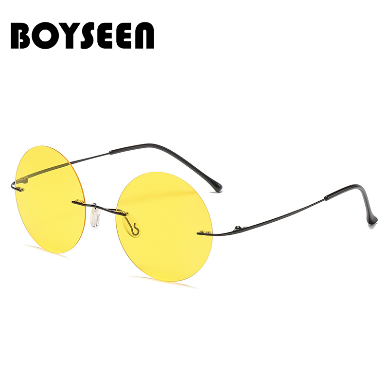 BOYSEEN Óculos de sol circular - Women Fashion Glasses avaliação e preço