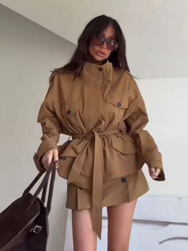 HH Conjunto feminino de 2 peça - Belted Shirt Dress avaliação e preço