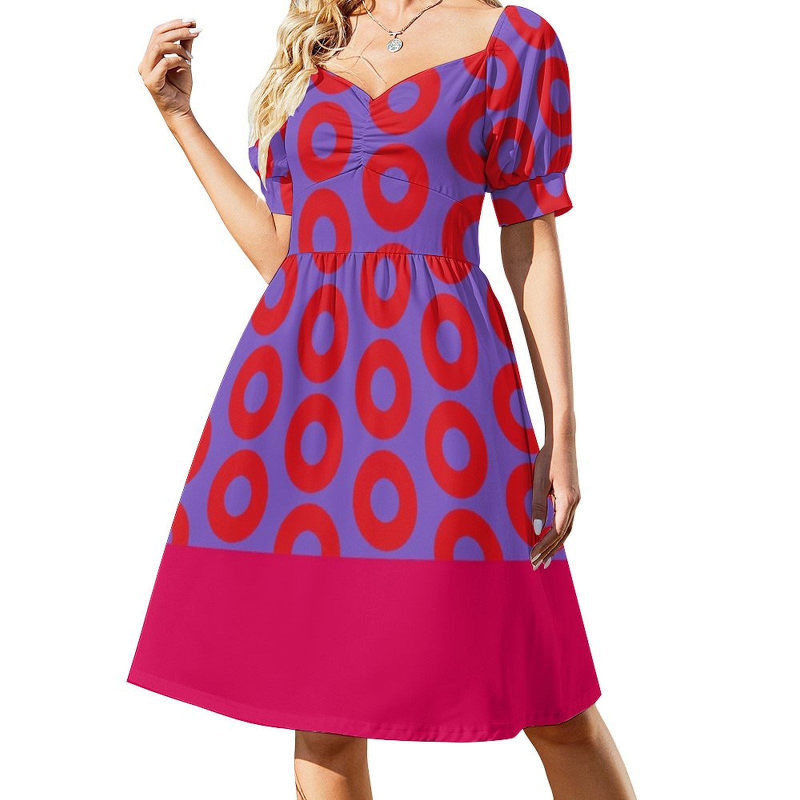 Phish-fishman donut boho chiqu - Women Fashion Gown avaliação e preço