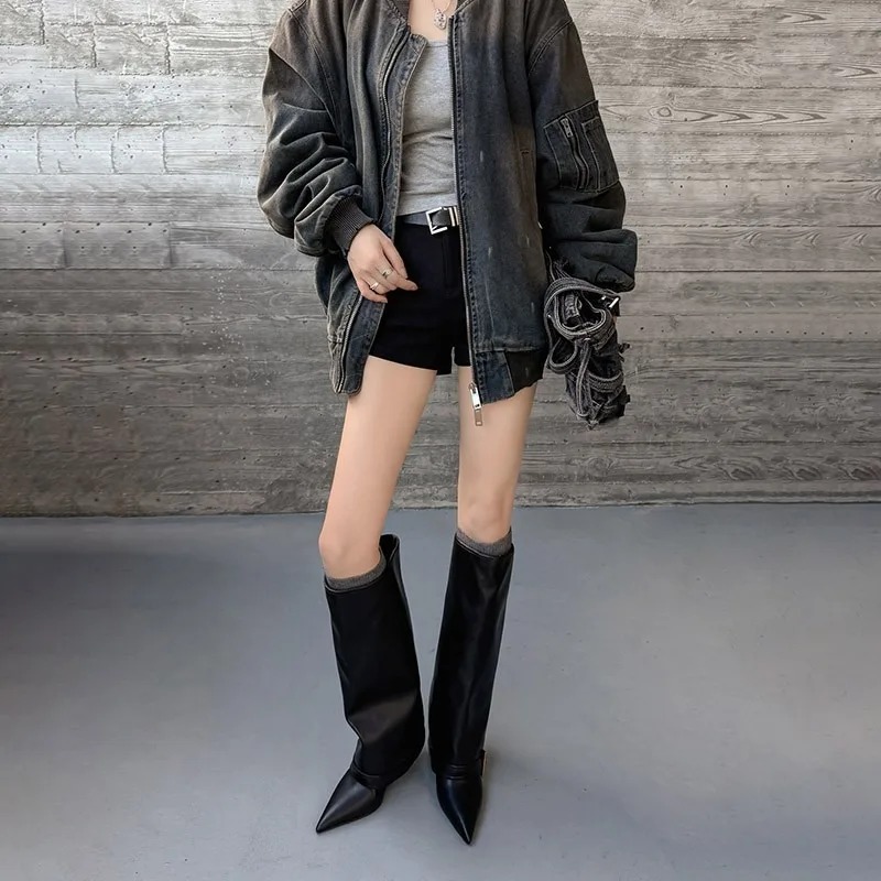 Botas femininas na altura do j - Women'S Fashion Trousers avaliação e preço