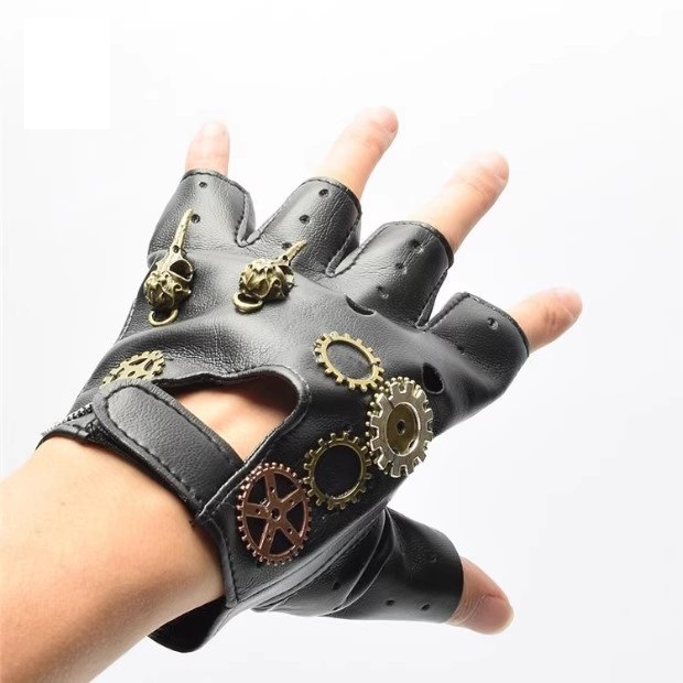 Steampunk couro do plutônio se - Women Fashion Gloves avaliação e preço