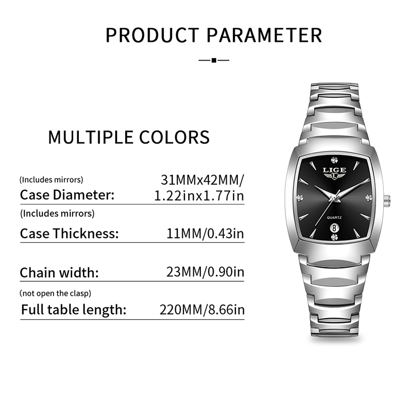 Lige relógio feminino de luxo, - Fashion Women Watch avaliação e preço