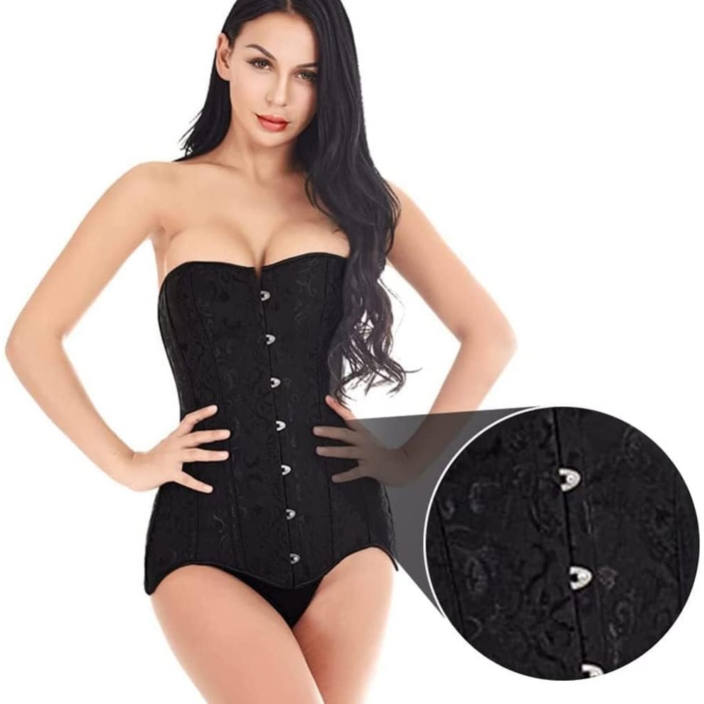 4 pares 201 espartilho de aço  - Corset Top Boned avaliação e preço