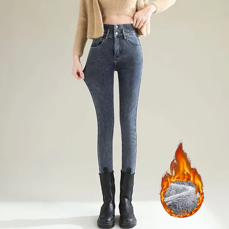 Inverno senhora chique pelúcia - Women'S Fashion Trousers avaliação e preço