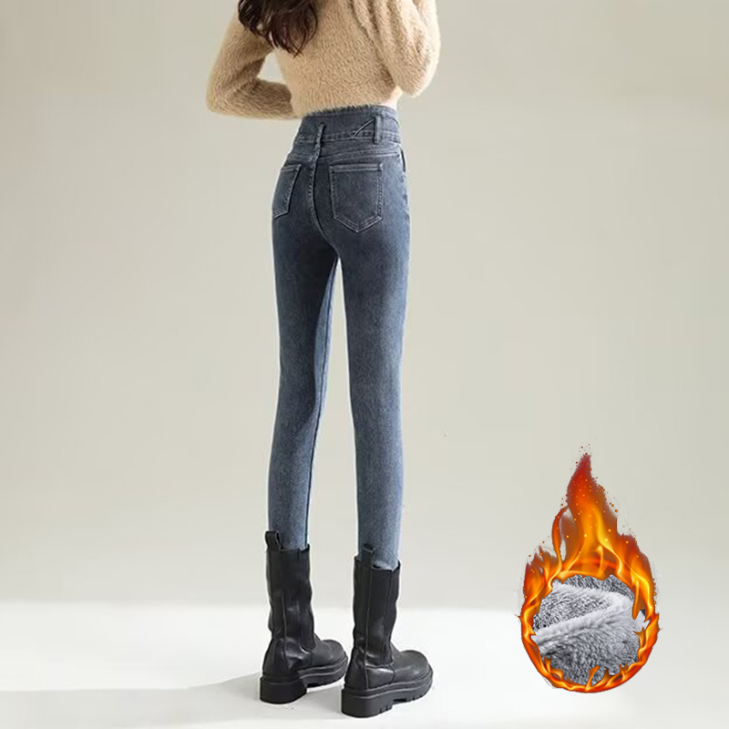 Inverno senhora chique pelúcia - Women'S Fashion Trousers avaliação e preço