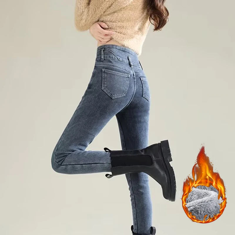 Inverno senhora chique pelúcia - Women'S Fashion Trousers avaliação e preço