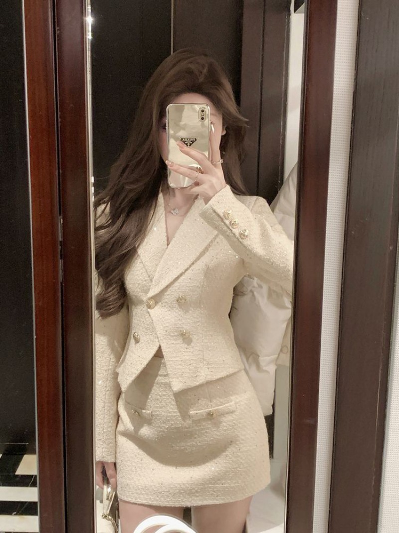 Nova pequena fragrância moda m - Women'S Fashion Long Coat avaliação e preço