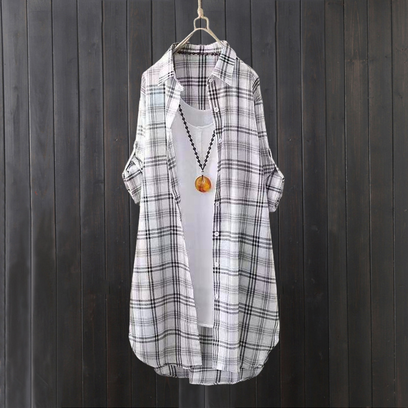 Camisa xadrez feminina de verã - Women'S Fashion Jackets avaliação e preço