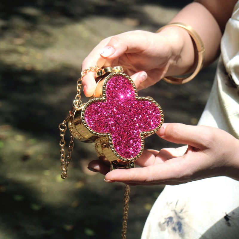 Mini bolsa de moedas trevo lux - Coin Purse Women avaliação e preço